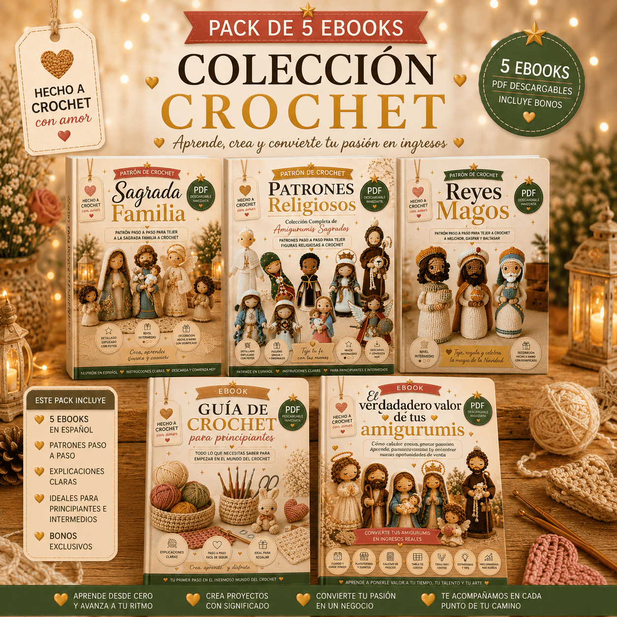 Coleccion completa de Amigurumis Sagrados
